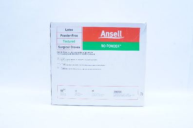 Ansell  Ansell 8604 Surgical Gloves, Latex, Textured, Size 7 - Box of 50 pairs